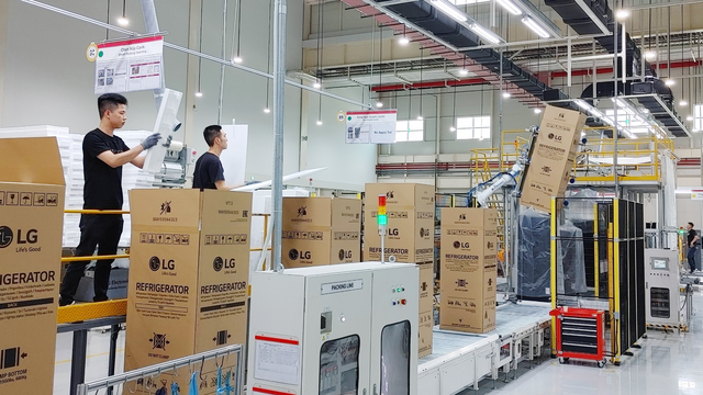Tủ lạnh LG Ngăn đá trên được sản xuất trọn công đoạn tại nhà máy Hải Phòng - Ảnh 3.