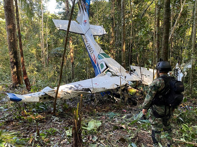 Colombia khẳng định 4 em bé vụ rơi máy bay còn sống, tiếp tục tìm kiếm - Ảnh 1.