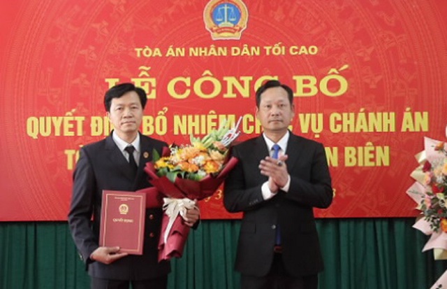 Bổ nhiệm tân Chánh án TAND tỉnh Điện Biên - Ảnh 1.