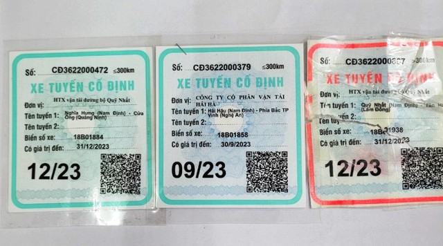 Nam Định: Kinh doanh vận tải vi phạm tốc độ, hàng trăm xe bị thu hồi phùhiệu - Ảnh 1.