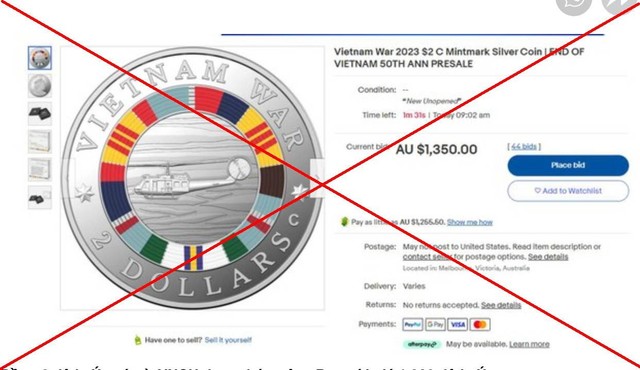 Việt Nam phản đối đồng xu có hình ảnh 'cờ vàng' của Úc - Ảnh 1.