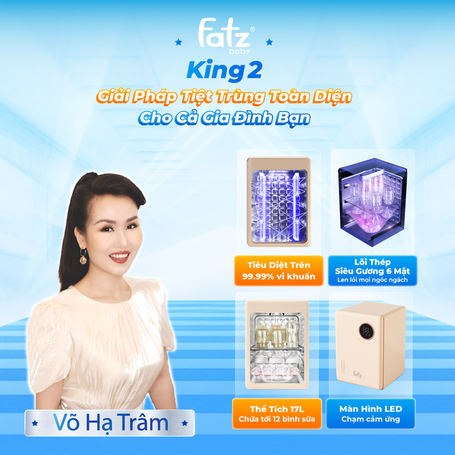 Máy tiệt trùng sấy khô UVC-Leds King 2 ứng dụng công nghệ tia UV diệt khuẩn  - Ảnh 1.