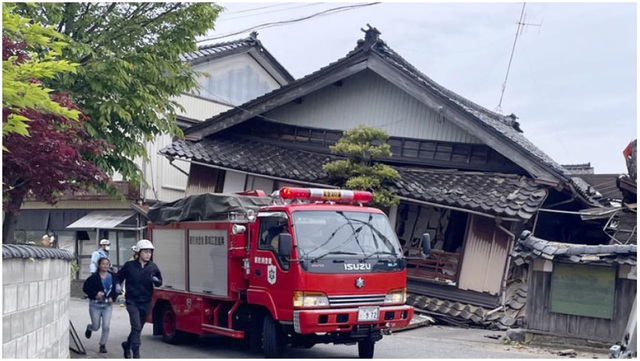Động đất mạnh gây thương vong ở Nhật - Ảnh 1.