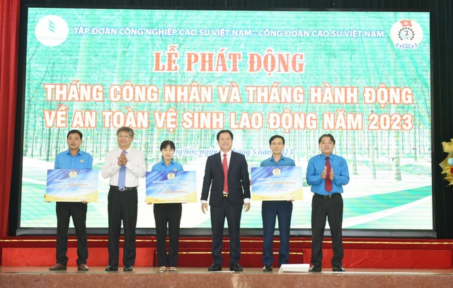 VRG phát động Tháng công nhân và Tháng hành động an toàn vệ sinh lao động 2023 - Ảnh 3.