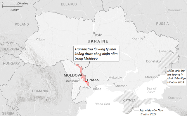 Vùng Transnistria muốn Nga tăng lực lượng ‘gìn giữ hòa bình’ - Ảnh 1.
