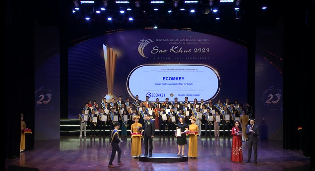 ECOMKEY vinh dự nhận Giải thưởng Sao Khuê 2023 - Ảnh 1.