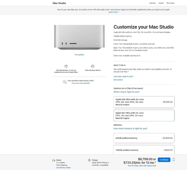 Cấu hình tương tự, Mac Studio rẻ hơn đến 3.000 USD so với Mac Pro - Ảnh 2.