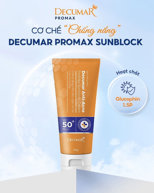 Kem chống nắng kiềm dầu Decumar ProMax Anti-Acne Sunblock Cream