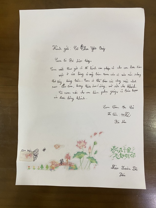 Bé gái 9 tuổi viết thư xin việc và chuyện thú vị phía sau - Ảnh 2.