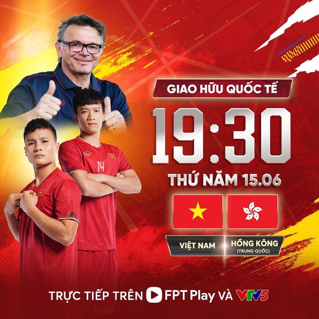 Đội tuyển Việt Nam đấu đội Hồng Kông, khán giả theo dõi trên kênh nào? - Ảnh 1.