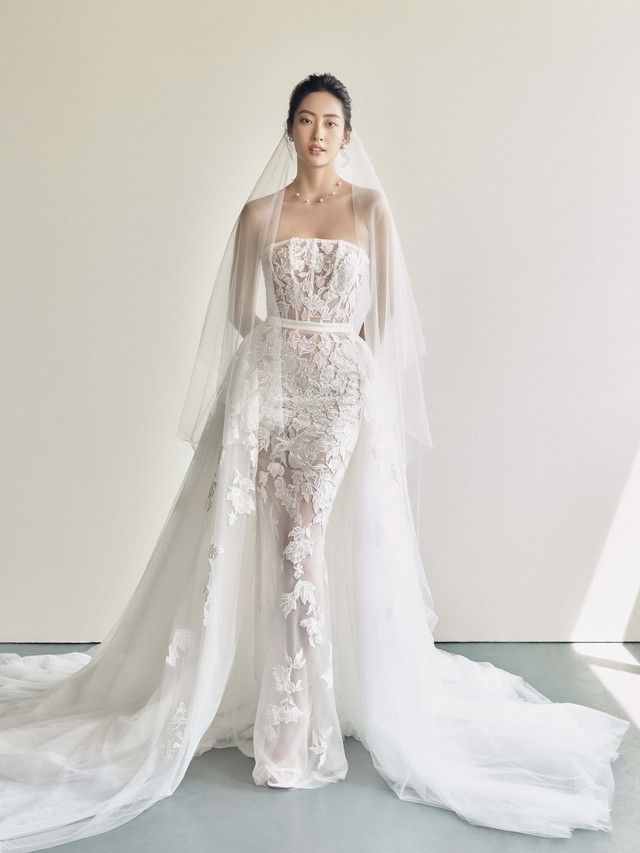 Hoa hậu Lương Thùy Linh lăng xê váy cưới hở vai    - Ảnh 10.