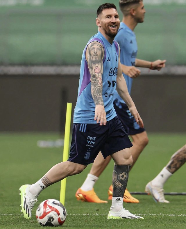 Messi is very happy and happy every time he returns to the Argentina team
