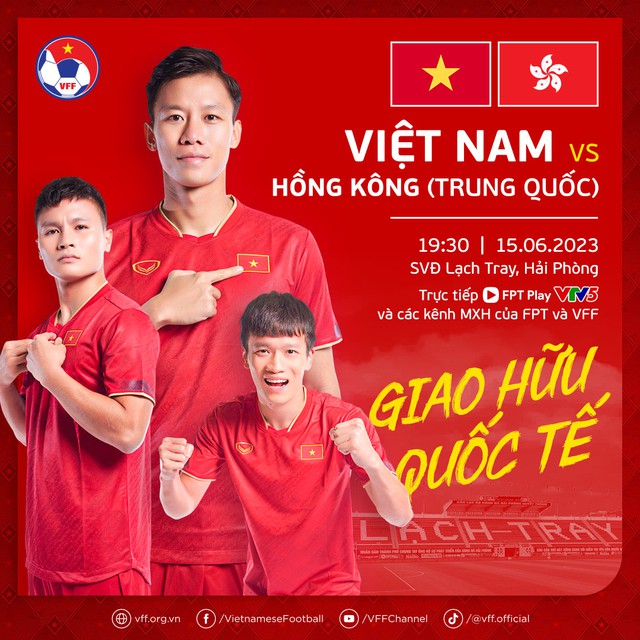 Lịch thi đấu, link xem trực tiếp đội tuyển Việt Nam đấu đội Hồng Kông hôm nay - Ảnh 1.