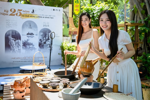 Các người đẹp Việt trải nghiệm không gian Thế giới cà phê Trung Nguyên Legend - Ảnh 3.