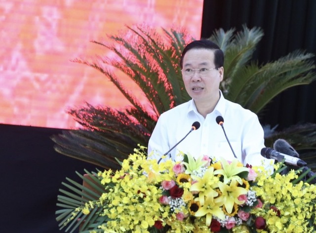 Chủ tịch nước Võ Văn Thưởng làm việc với Tỉnh ủy Ninh Thuận - Ảnh 1.
