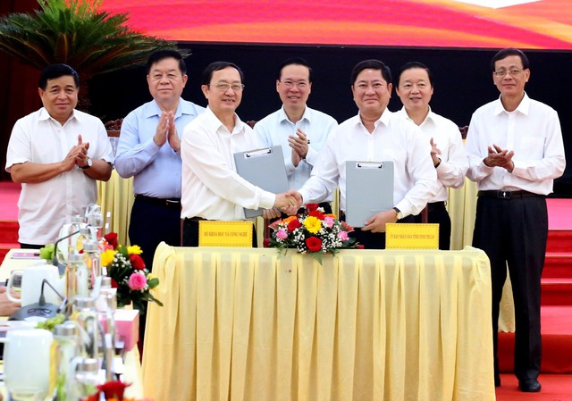 Chủ tịch nước Võ Văn Thưởng làm việc với Tỉnh ủy Ninh Thuận:  - Ảnh 4.