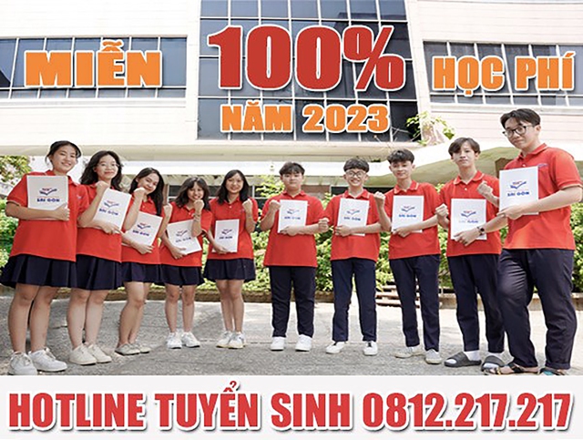 Tuyển sinh lớp 10 Trường THPT Sài Gòn và miễn 100% học phí năm 2023 - Ảnh 2.