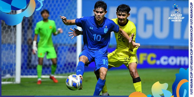 U.17 Thái Lan thắng thuyết phục Malaysia, sớm vào tứ kết giải châu Á - Ảnh 1.