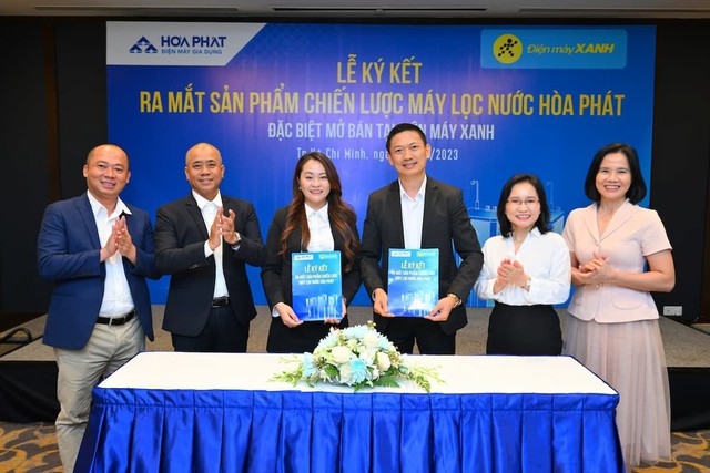 Hòa Phát, Điện máy Xanh hợp tác phân phối máy lọc nước, sản phẩm điện gia dụng - Ảnh 1.