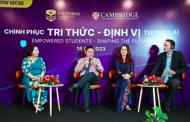 Trường Victoria Nam Sài Gòn: talkshow 'IGCSE: Chinh phục tri thức - Định vị tương lai' - Ảnh 1.