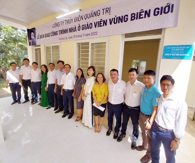 Công ty Thủy điện Quảng Trị bàn giao nhà ở công vụ cho giáo viên vùng cao Quảng Trị