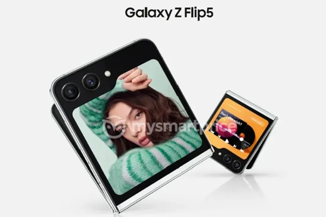 Lộ diện hình ảnh thiết kế Galaxy Z Flip5 với màn hình ngoài lớn - Ảnh 1.