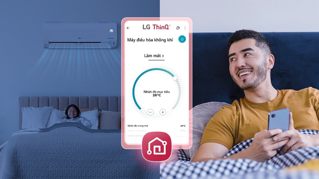 Hệ sinh thái thiết bị LG luôn sẵn sàng nhận tín hiệu từ LG ThinQ để giúp bạn và gia đình có được giấc ngủ ngon
