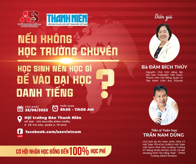 Talk show &quot;Nếu không học trường chuyên, học sinh nên học gì để vào ĐH danh tiếng&quot; - Ảnh 1.