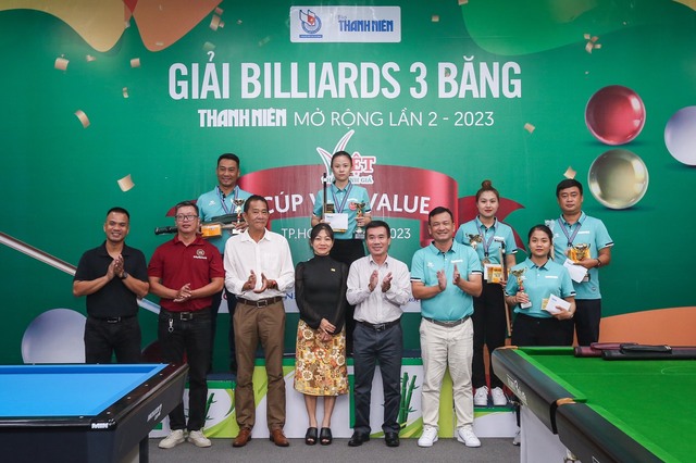 Nguyễn Hoàng Yến Nhi vô địch giải billiards 3 băng Thanh Niên mở rộng - Ảnh 1.