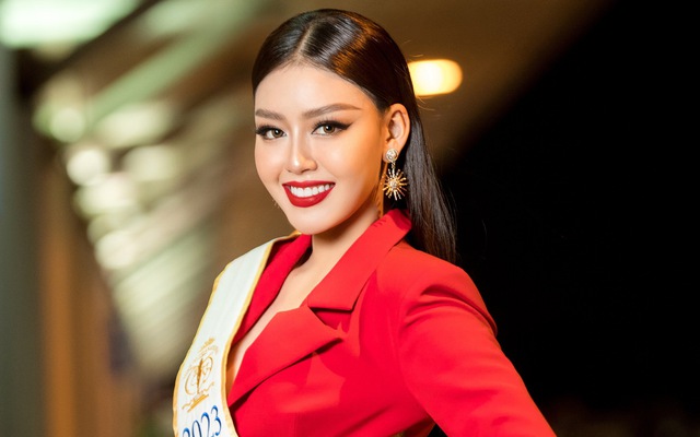 Đặng Thanh Ngân giành thành tích đầu tiên tại Hoa hậu Siêu quốc gia - Ảnh 1.