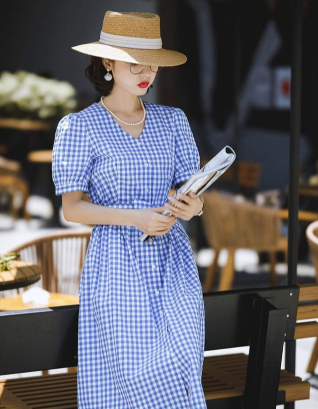 Gingham – họa tiết kẻ cho nàng sự thanh lịch, tối giản và thời thượng - Ảnh 8.