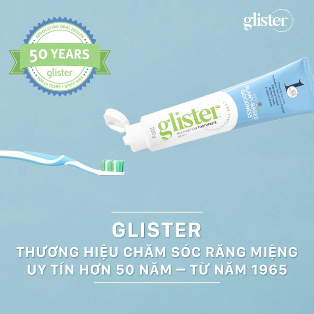 Glister - Kem đánh răng thân thiện với hệ vi sinh khoang miệng - Ảnh 1.