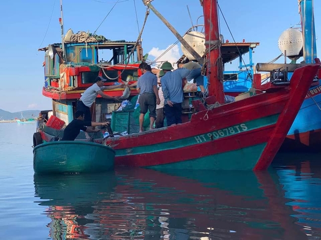 Ngư dân Hà Tĩnh trúng đậm mẻ cá chim vàng trị giá gần 600 triệu đồng - Ảnh 1.