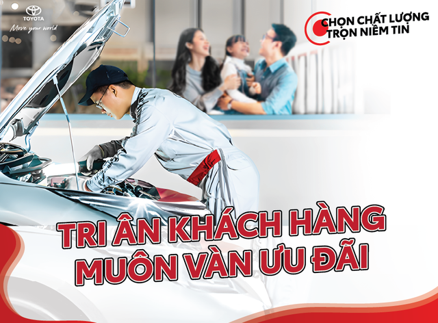 Toyota triển khai chương trình khuyến mãi dịch vụ dành cho khách hàng - Ảnh 1.