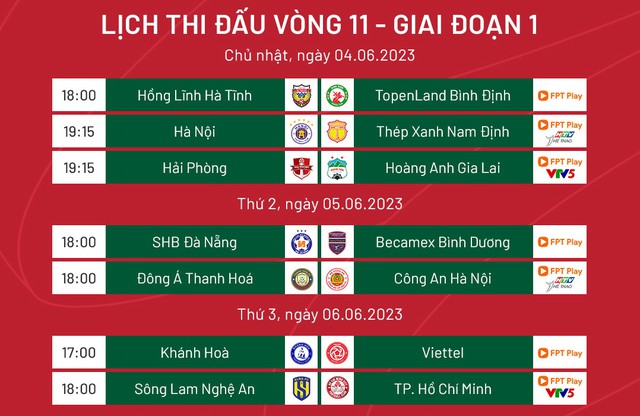 Lịch thi đấu và trực tiếp vòng 11 V-League 2023: ‘Đại chiến’ trên sân Thanh Hóa - Ảnh 5.