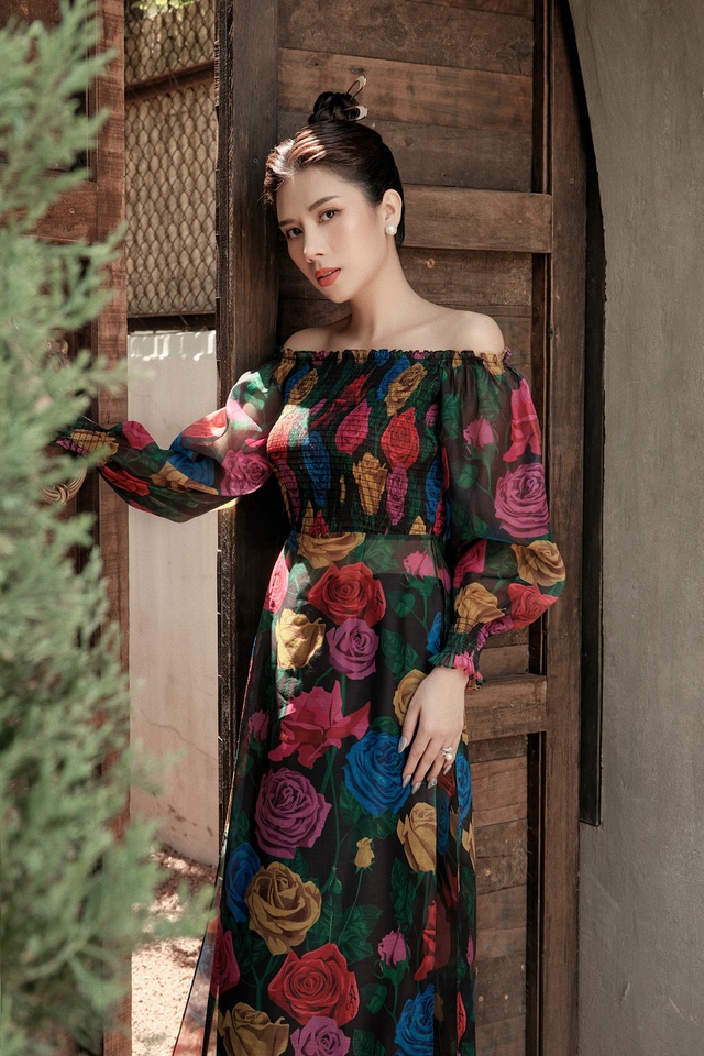 Khéo chọn áo dài, Dương Yến Nhung được tôn nét trẻ trung, trang nhã - Ảnh 7.