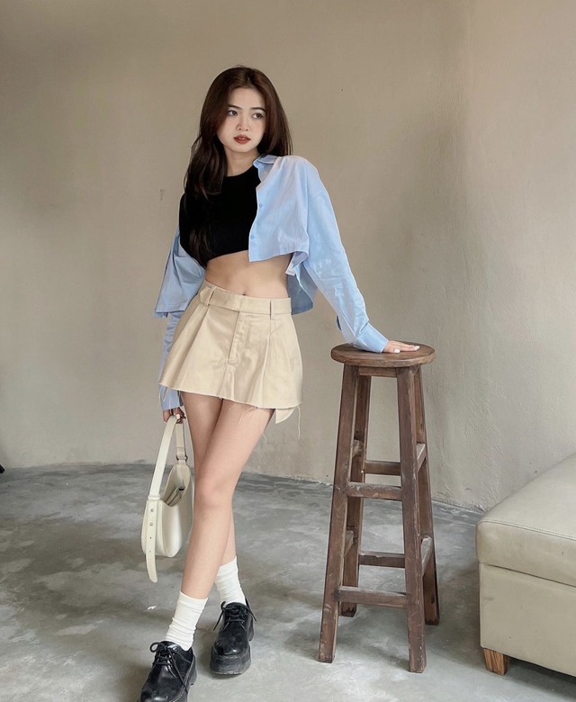 'Bảo bối' giúp khoe dáng mà vẫn giữ vững sự thanh lịch là sơ mi crop top - Ảnh 8.