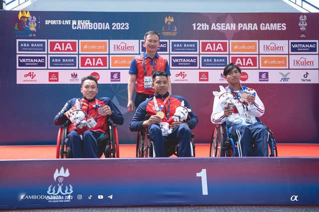 ASEAN Para Games: Đội bơi Việt Nam tạo ‘cơn mưa’ HCV lẫn kỷ lục  - Ảnh 1.