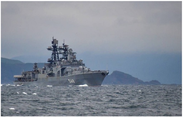 Hạm đội Thái Bình Dương của Nga tập trận tác chiến rầm rộ nửa tháng - Ảnh 1.