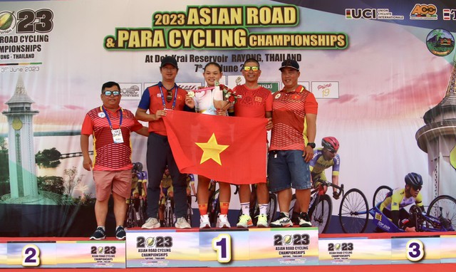  Nguyễn Thị Bé Hồng đoạt HCV lứa tuổi trẻ giải xe đạp vô địch châu Á 2023  - Ảnh 3.