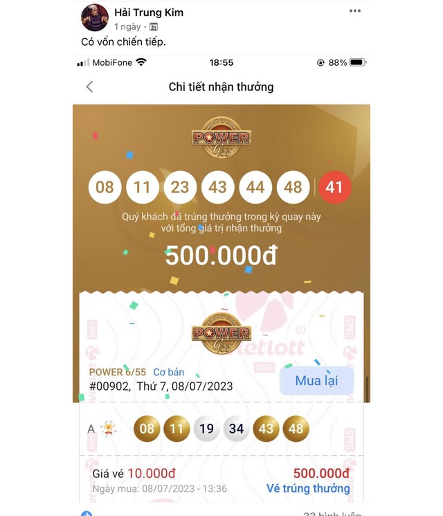 Giải thưởng Jackpot xổ số Power 6/55 gần 100 tỉ đồng - Ảnh 3.