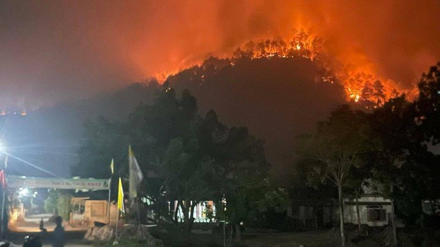 Huy động hơn 700 người chữa cháy rừng ở Nghệ An - Ảnh 2.