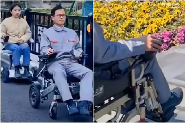 Trung Quốc: Người trẻ ở Quảng Châu bỗng thích... ngồi xe lăn - Ảnh 1.