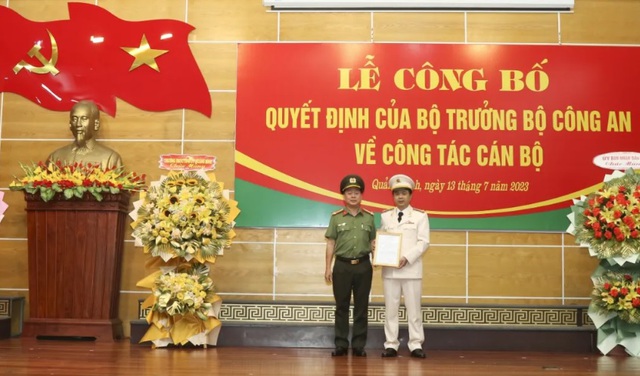 Công an tỉnh Quảng Bình có Phó giám đốc mới - Ảnh 1.