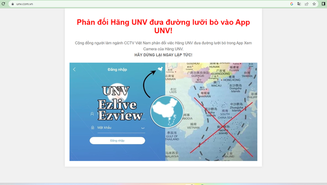 Website UNV tại Việt Nam có dấu hiệu bị tấn công và thay đổi nội dung trang