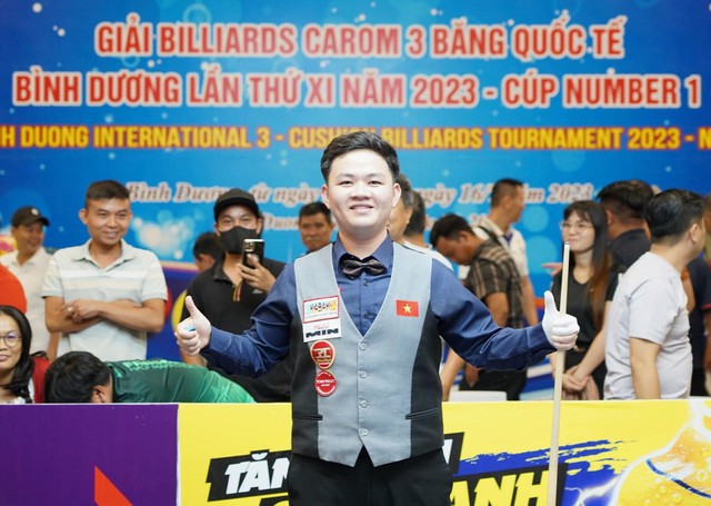 Thạc sĩ Bao Phương Vinh đăng quang giải billiards quốc tế Bình Dương 2023 - Ảnh 2.