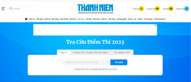 Thí sinh tra cứu điểm thi tốt nghiệp THPT tại website Báo Thanh Niên - Ảnh 2.