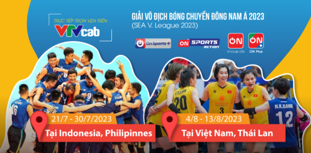 Xem trực tiếp đội nam, nữ Việt Nam đấu giải bóng chuyền SEA V.League 2023 ở đâu? - Ảnh 3.