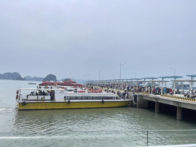 Quảng Ninh: Hàng nghìn du khách rời đảo tránh bão số 1  - Ảnh 3.