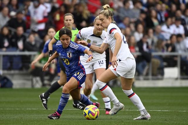 Đội tuyển nữ Mỹ họp báo tại World Cup: Bóng đá nữ đang thu hẹp khoảng cách - Ảnh 2.